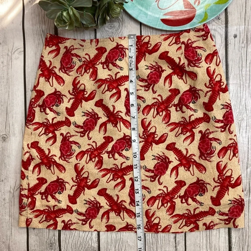 Felice Pappas Love Life Lobster and Crab Skirt